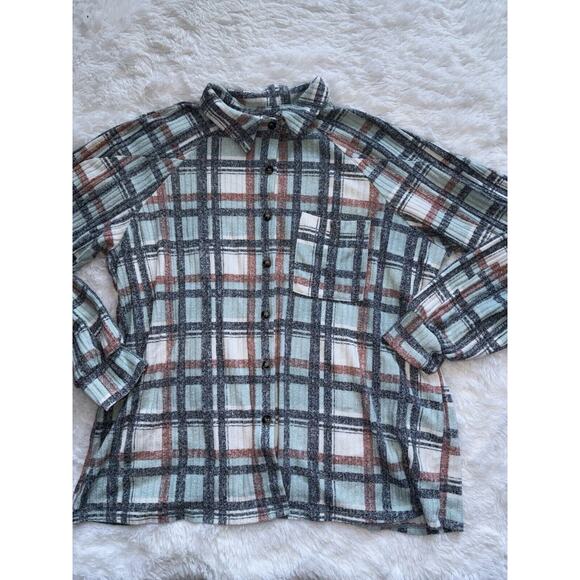 Modish Rebel Women’s Sz. S Button Plaid Shirt. Soft, Comfortable - Picture 3 of 15
